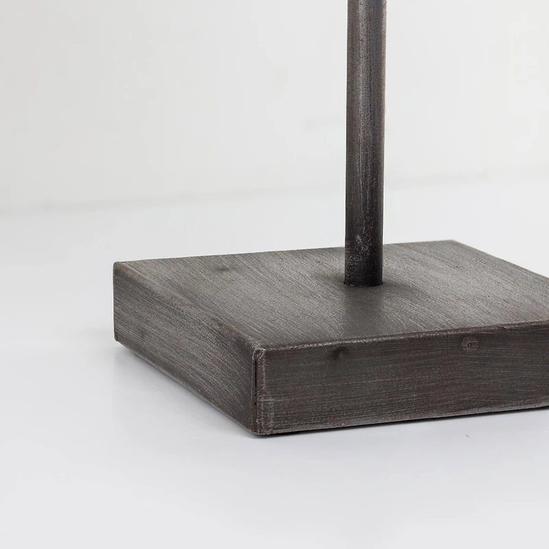 15" Rustic Metal Star Figurine on Stand