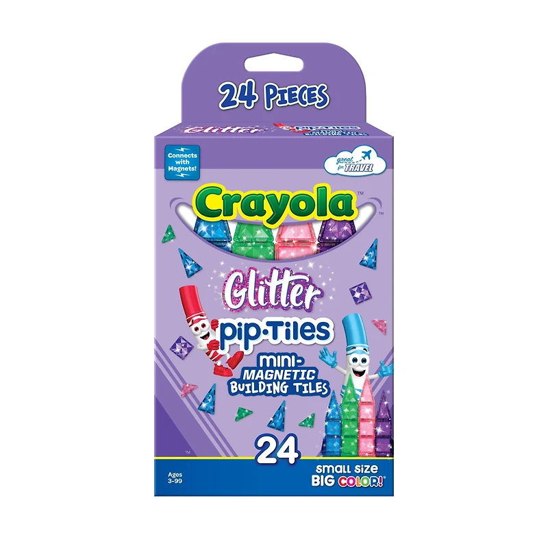 Crayola® Glitter Pip-Tiles Mini-Magnetic Building Tiles