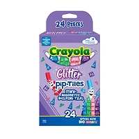 Crayola® Glitter Pip-Tiles Mini-Magnetic Building Tiles