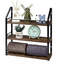 NEX™ 17" Brown Wall-Mounted 3-Tier Spice Rack Organizer