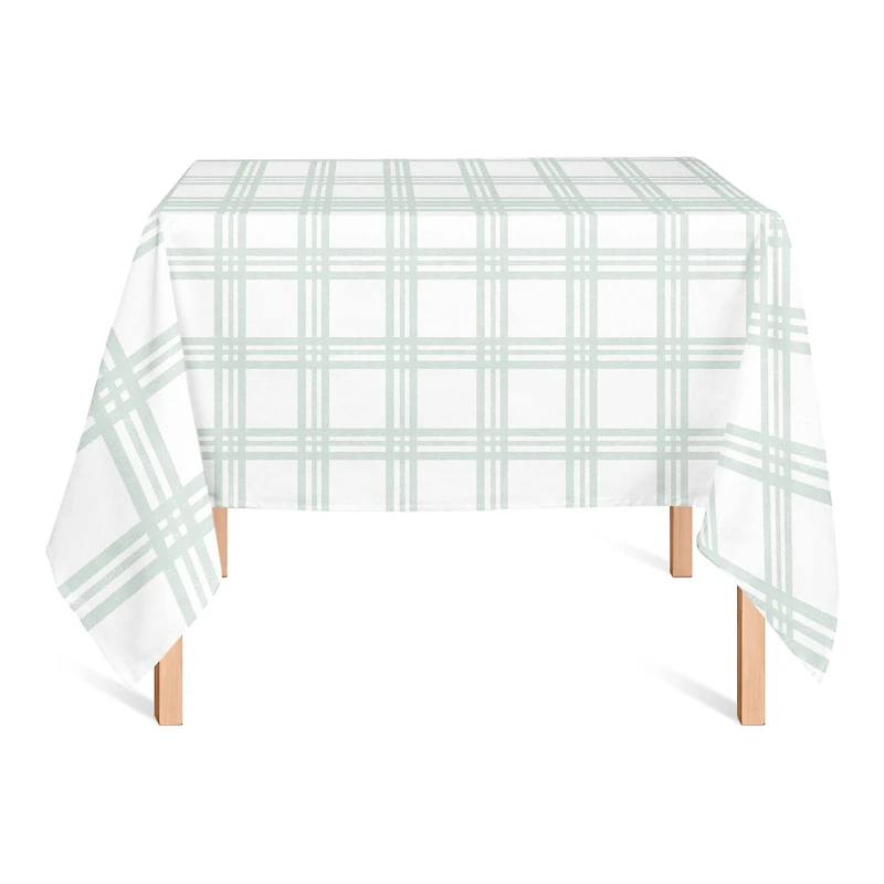 Lucky Green Plaid Tablecloth 58" x 58" Tablecloth