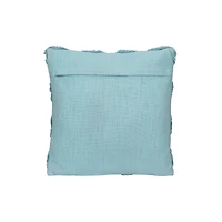 Hello Honey® Light Blue Cotton Chenille Throw Pillow