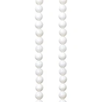 12 Pack: White Shell Round Beads, 6mm by Bead Landing™