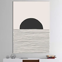 Designart - Minimal Geometric Lines And Circle V