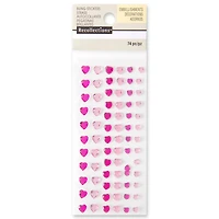 12 Packs: 74 ct. (888 total) Pink Heart Rhinestone Stickers by Recollections™