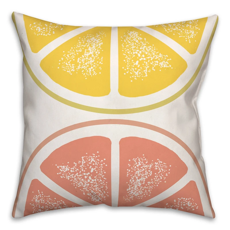 Lemon & Grapefruit Throw Pillow