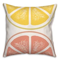 Lemon & Grapefruit Throw Pillow