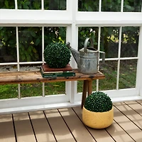8in. UV Resistant Artificial Boxwood Ball (Indoor/Outdoor) - Set of 4