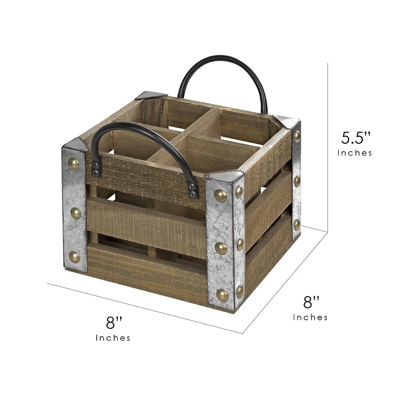 5.5" Wooden Tabletop Wine Rack