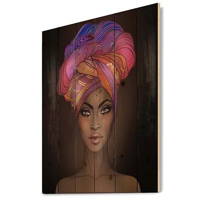 Designart - African American Woman with Turban VI