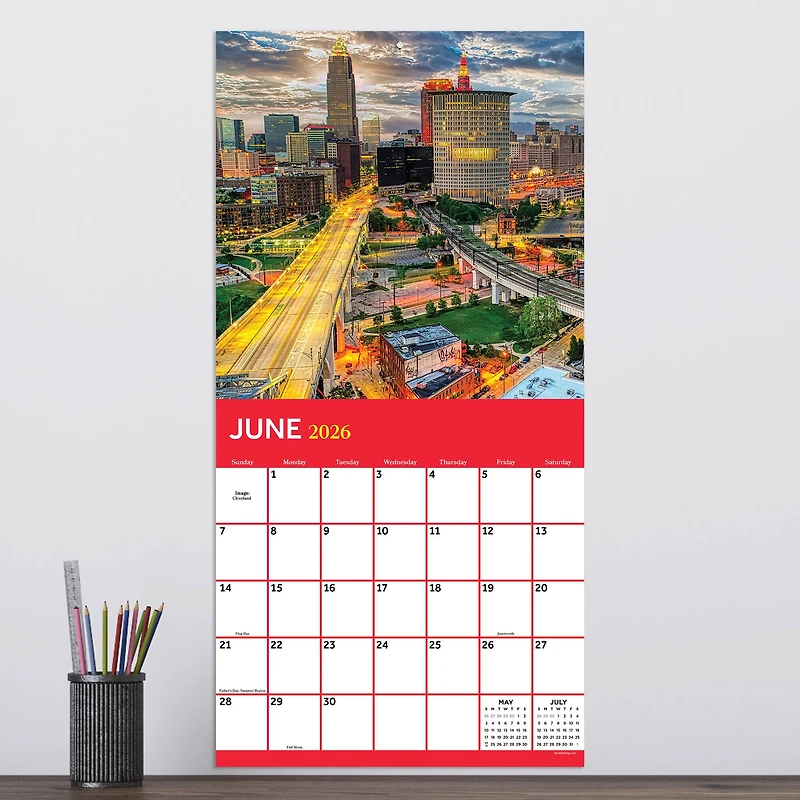 2026 Ohio Wall Calendar