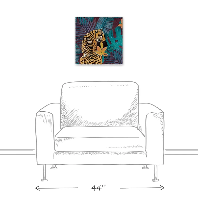 Jungle Tiger Canvas Wall Art