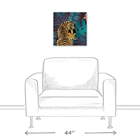 Jungle Tiger Canvas Wall Art
