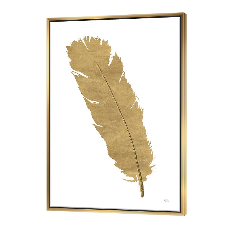 Designart - Glam pure Gold Feather II