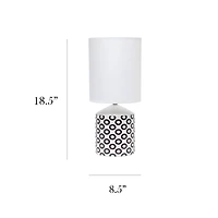 Simple Designs 18.5" Fresh Prints Table Lamp