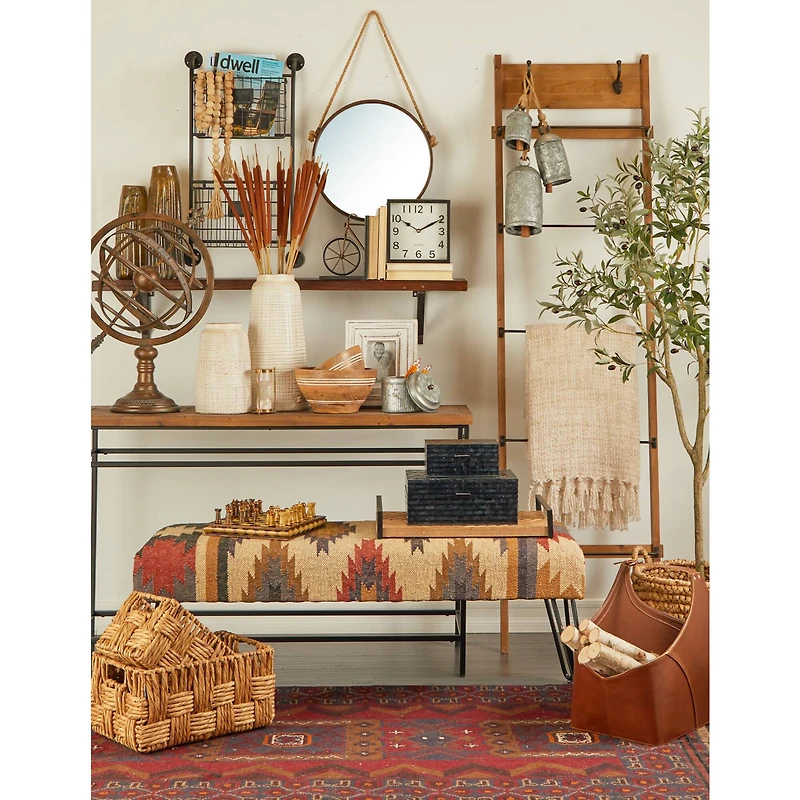 59" Green Plastic Olive Artificial Tree With Black Melamine Pot