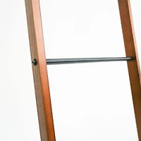 6.4ft. Metal & Wood Decorative Leaning Ladder