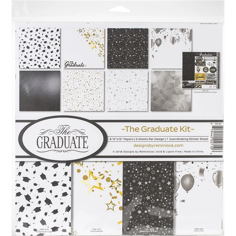 Reminisce Collection Kit 12"X12"-The Graduate