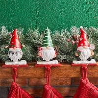 Glitzhome® 7" Gnomes Stocking Holder Set
