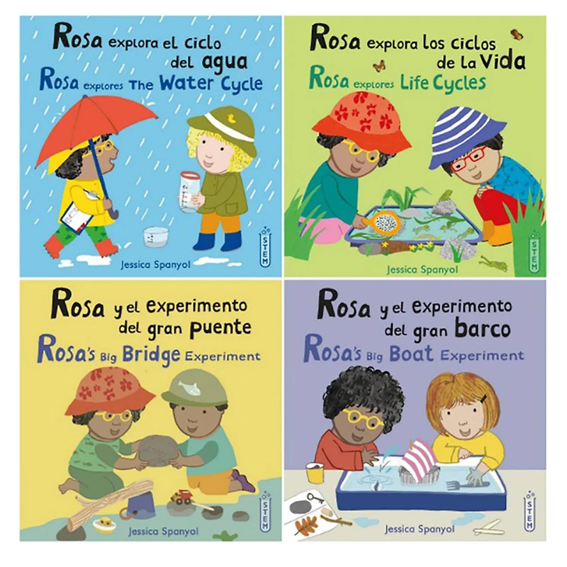Child's Play Books Rosa's Workshop 1 & 2 Bilingual Book Set