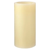 12 Pack: 3" x 6" Cream LED Wax  Pillar Candle by Ashland®