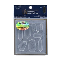 Blue Moon Studio™ UV Resin Craft Holographic Faceted Gems Silicone Mold