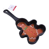 Mini Gingerbread Man Cast Iron Pan by Makery™