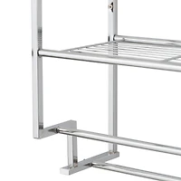 Organize It All 2-Tier Wall Mounted Shelf & Towel Rack 