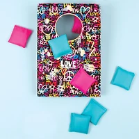 Make It Real™ 3C4G Graffiti Table Top Cornhole Set