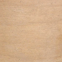 16" Beige Ceramic Wide Textured Vase