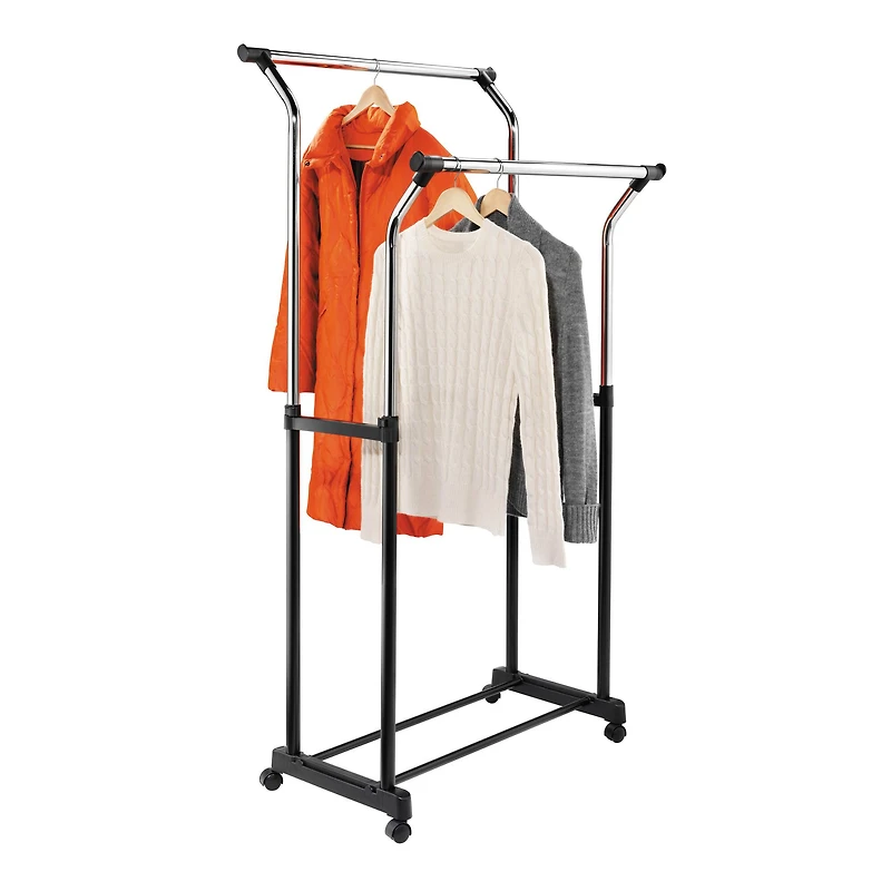 Honey Can Do Heavy Duty Double Hanging Garment Rack