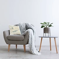 Stupell Industries Sandpipers Walking Abstract Beach Sand Throw Pillow, 18" x 18"