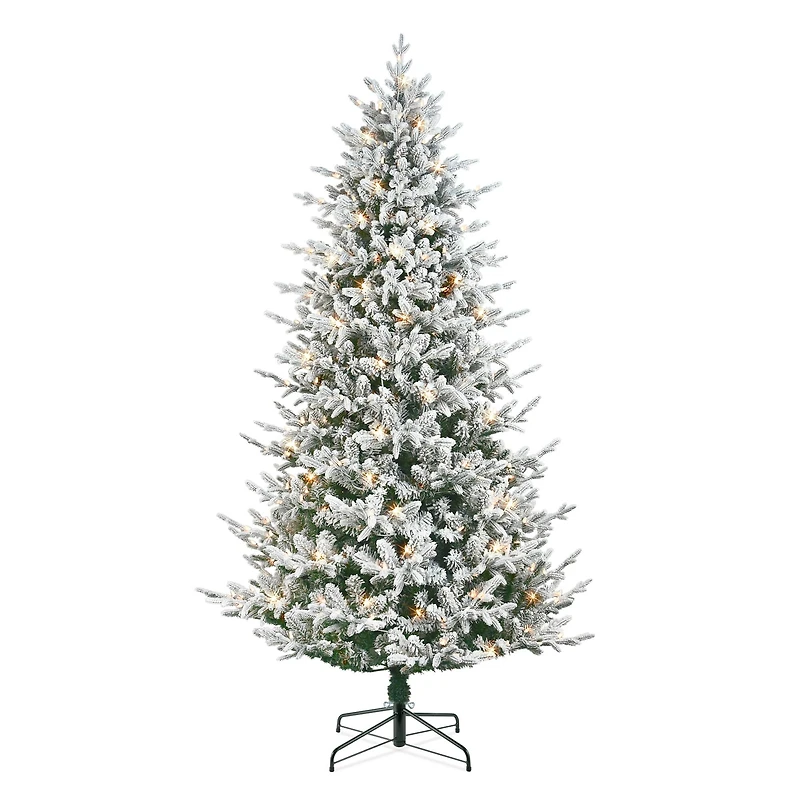 7.5ft. Pre-Lit Boulderwood Spruce Artificial Christmas Tree, Clear Lights