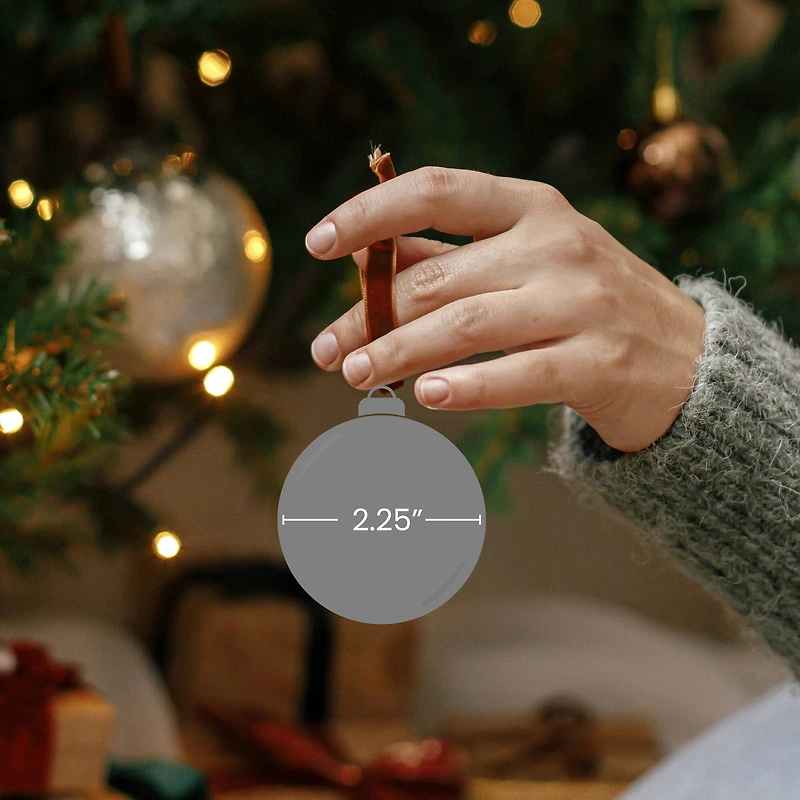 9ct. 2" Glass Ball Ornaments