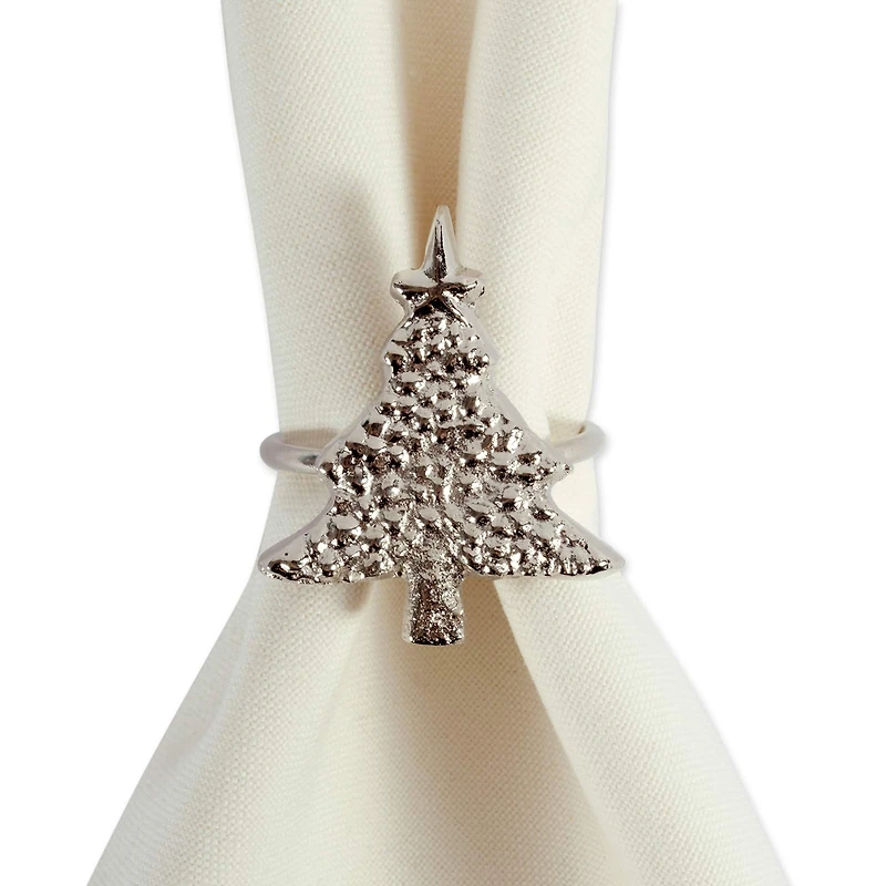 DII® Christmas Tree Napkin Rings, 6ct.