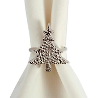 DII® Christmas Tree Napkin Rings, 6ct.