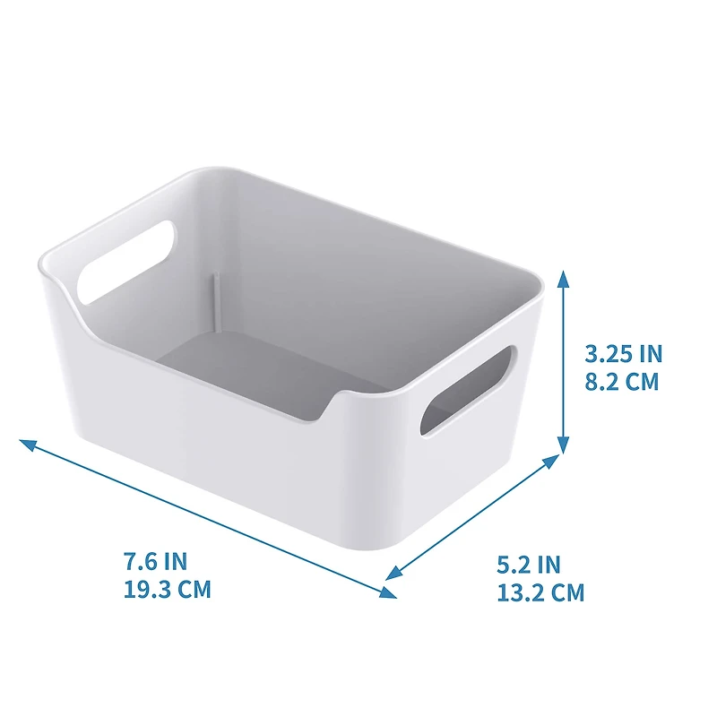 Small White Open Storage Bin by Simply Tidy®
