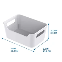 Small White Open Storage Bin by Simply Tidy®