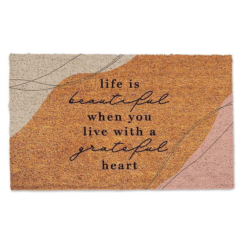 Grateful Heart Boho Doormat