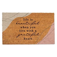 Grateful Heart Boho Doormat