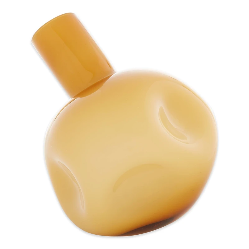 6" Yellow Abstract Vase