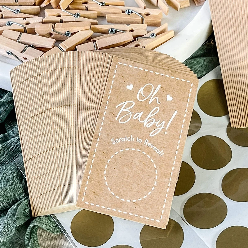 Kate Aspen® Kraft Baby Shower Game Set