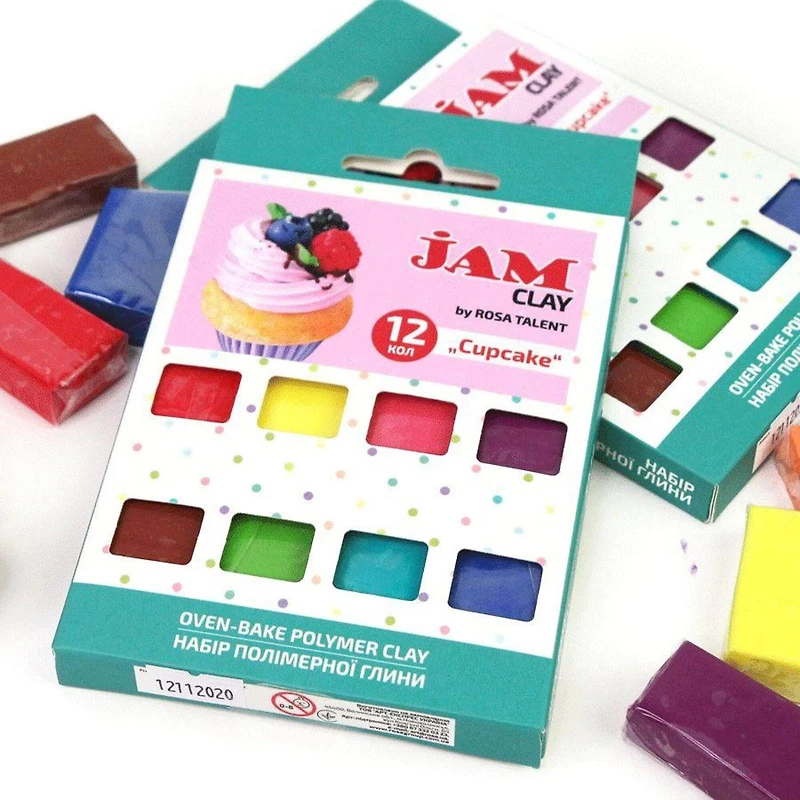 Rosa Talent Jam Clay Cupcake Oven-Bake Polymer Clay Set