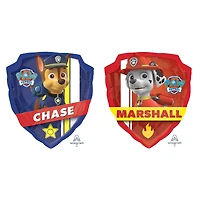 SuperShape® 27" PAW Patrol™ Badge Foil Balloon