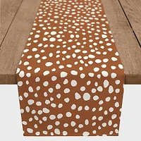 Terracotta Spots 16" x 90" Cotton Twill Runner