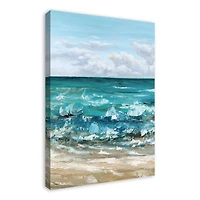 Crashing Waves 24" x 36" Canvas Wall Art