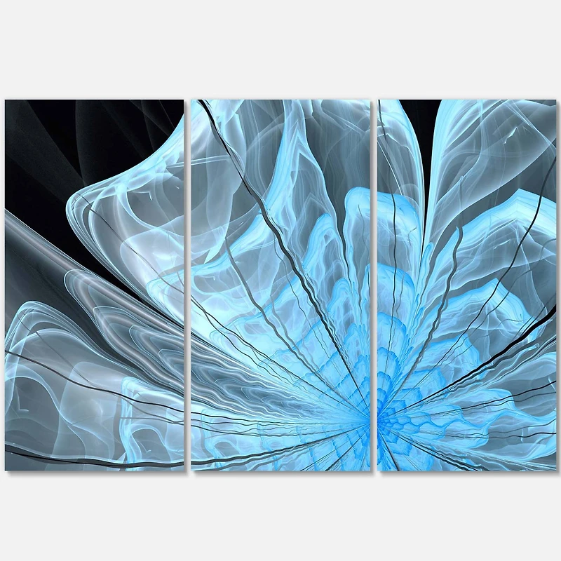Designart - Light Blue Flower with Large Petals