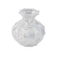 White Stoneware Modern Vase Set