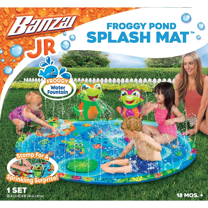 Banzai® 58'' Froggy Pond Splash Mat™