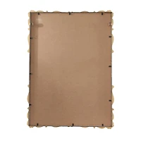 Gold Wood Carved Acanthus Floral Wall Mirror 30" x 2" x 41"